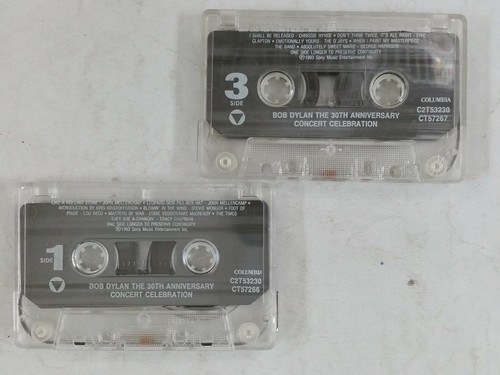 BOB DYLAN The 30th Anniversary Concert Celebration C2T53230 2 Lot Cassette Tape - Picture 3 of 3