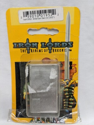 RAFM Iron Lords The Realms Of Arkonis American Set (3) (3x2'') Metal Bases