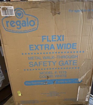 regalo flexi extra wide baby gate