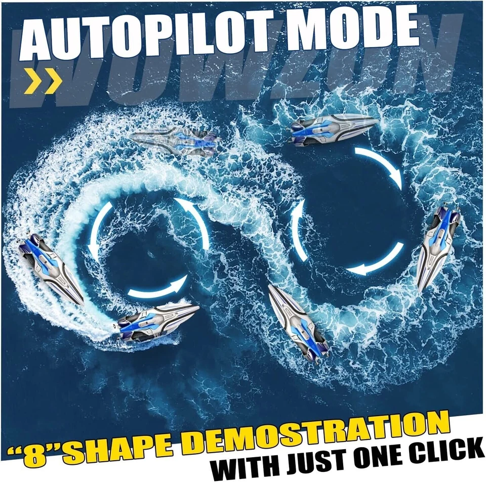 4DRC S1 RC Boat 30km/h High Speed Remote Control Racing Boat Ship Toy Gift - Image 2 of 4