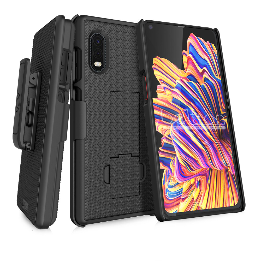 Samsung Galaxy XCover Pro Slim Case with Belt Clip Holster, Built