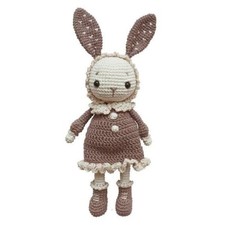 Handmade crochet stuffed bunny animal, rabbit plush, crochet, Christmas Toy