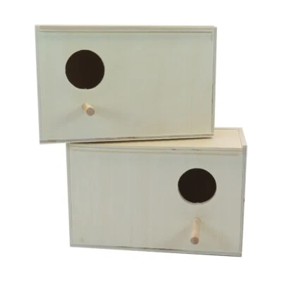 NOBBY Exoten Nistkasten - ca. 19x12x11 cm - Loch r. l. Ø 4 cm - Vogelhaus Brutkasten