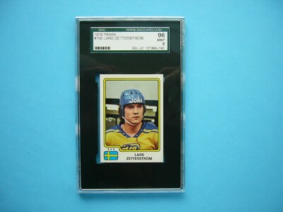 GUSTAVSBERG フィギュリン 1989年 アイスホッケー　レア 1979 1979/80 PANINI ICE HOCKEY STICKER #190 LARS ZETTERSTROM SGC 9
