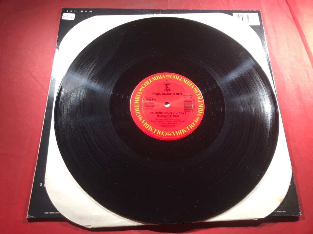 Z3-36 PAUL McCARTNEY No More Lonely Nights .. 12” SINGLE