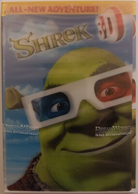 BRAND NEW SEALED Shrek 3-D (DVD,2008) DreamWorks Children Kids Family
