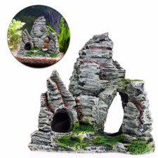 2pcs Aquarium landscaping resin rockery simulated cave fish and shrimp shelter