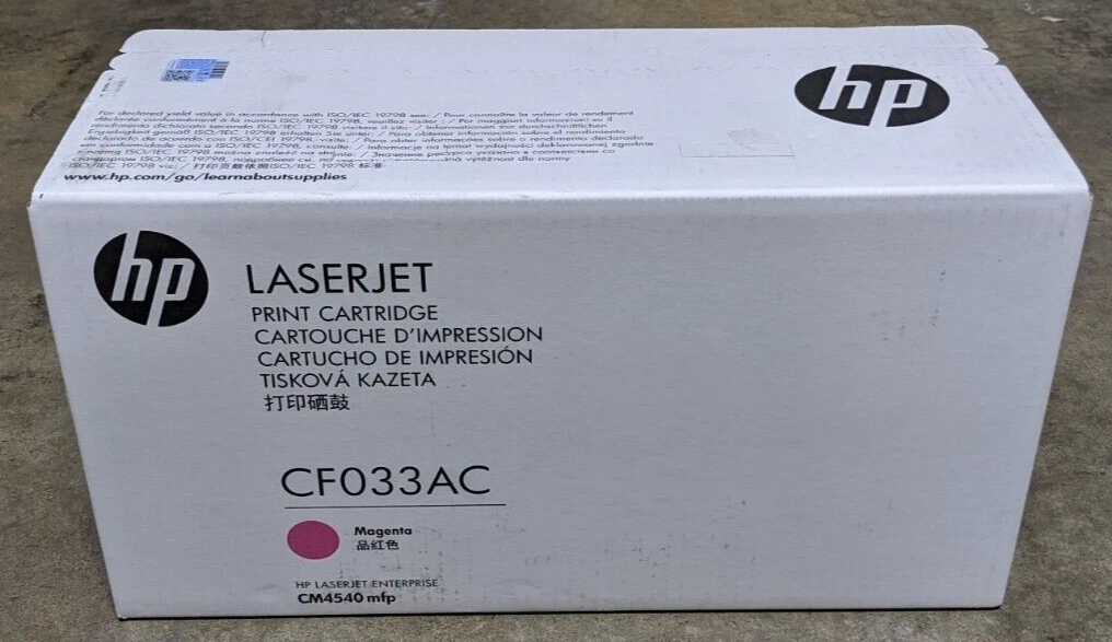 Genuine HP 646A CF033AC Magenta High Yield Toner 12.5K LaserJet CM4540 MFP NEW Review