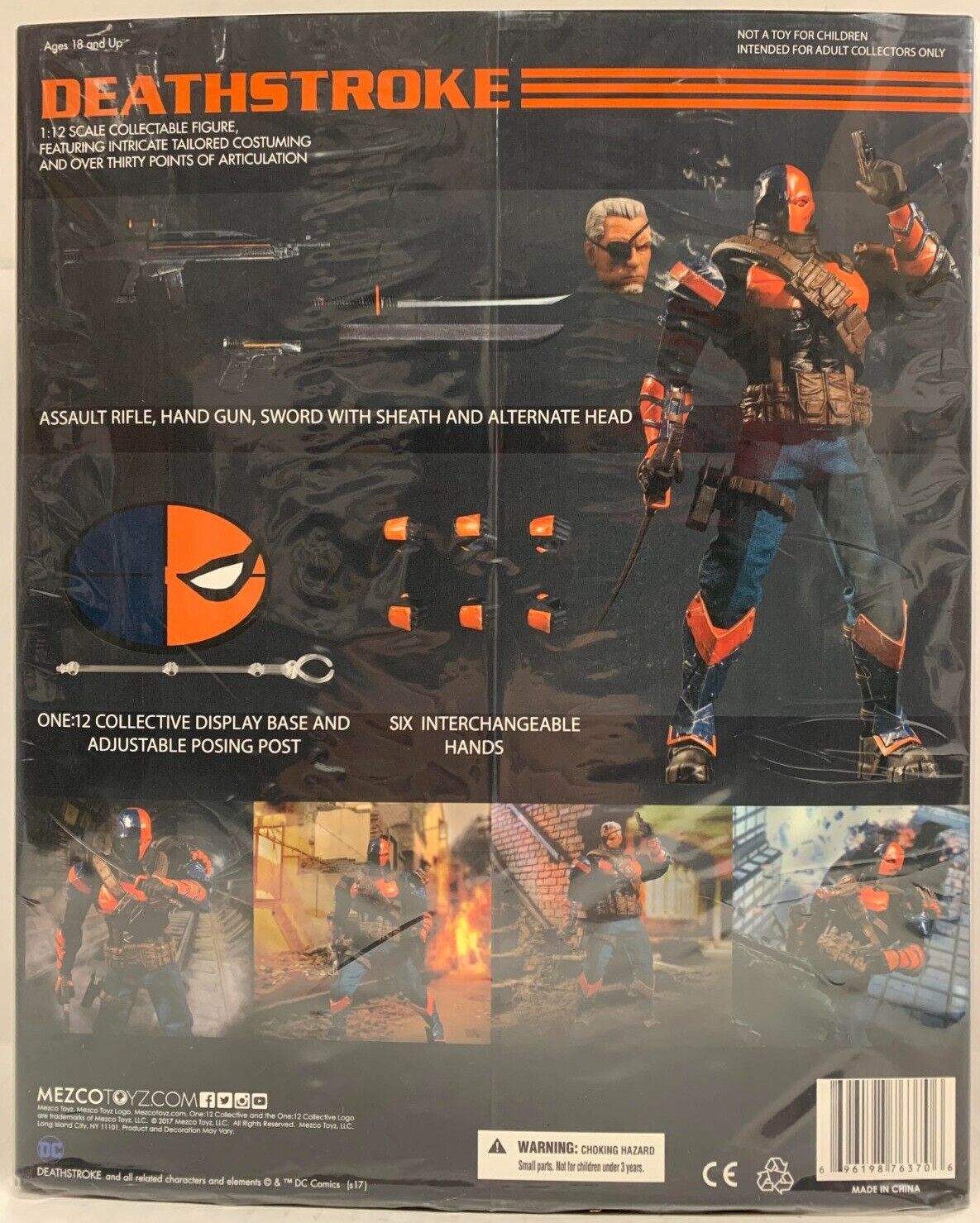 MEZCO ONE-12 COLLECTIVE DC COMICS DEATHSTROKE ACTION FIGURE NEW SEALED U.S.