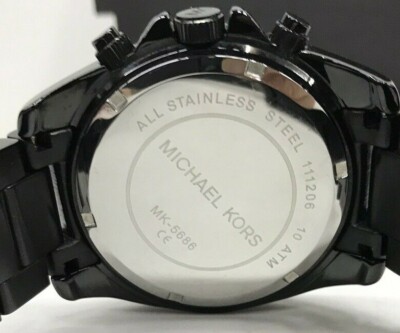 Michael Kors MK-5686 Blair Black S/Steel Chrono. Crystal  display picture 3