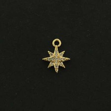 Dije Estrella Cinco Puntas 14k - Colgante Celestial - Lleno Oro 14k - GLD436