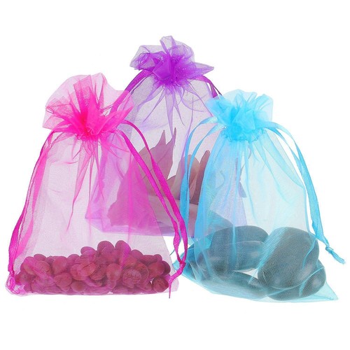 10-100x Organza Bag Sheer Bags Jewellery Wedding Candy Packaging Sheer Bags AU - Picture 11 of 26