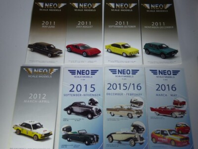 (SB-88) Neo Scale Models Konvolut 8x Katalog Brochure Prospekt,  TOP
