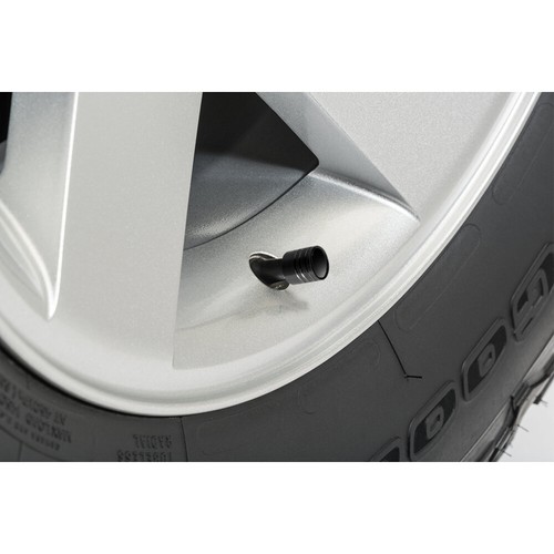 for Nissan 370Z Z White on Black Aluminum Cylinder-Style Tire Valve Stem Caps - Picture 2 of 3