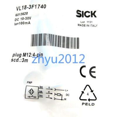100% Test SICK VTF18-3F1740 Photoelectric Proximity Sensor PNP,NewKd