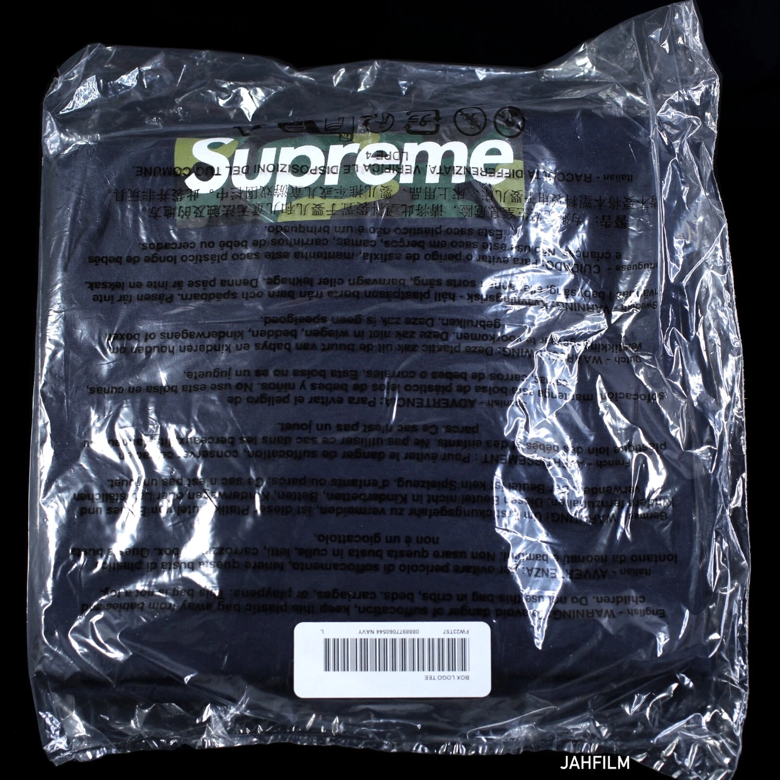 Tee shirt Supreme Box Logo   Logo camouflage marine   Taille L   Neuf SS24