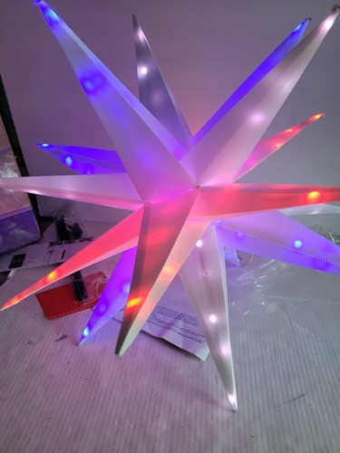 Multifunction Large 22" Twinklers LED Star with Remote By Winter Lane New - Picture 9 of 16