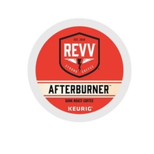Revv Afterburner Dark Roast K-cups. 96 Pods. Bulk Box