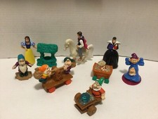 Vtg McDonald's 1992 Happy Meal Snow White and the Seven Dwarfs Complete Set Of 8