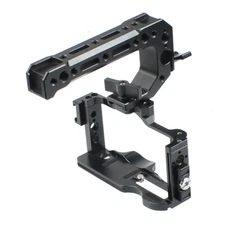 FEICHAO CNC DSLR Camera Cage Cold Shoe W / Handle Grip Handle Screw for Sony ZV1