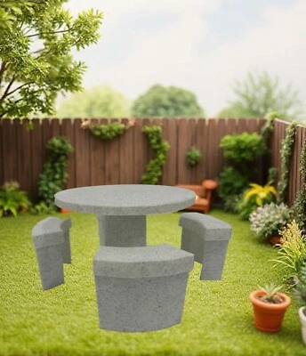 DESIGNS BY FRIDA 1/6 Scale Doll Furniture BACKYARD TABLE Marble For Barbie doll House 3D Printed