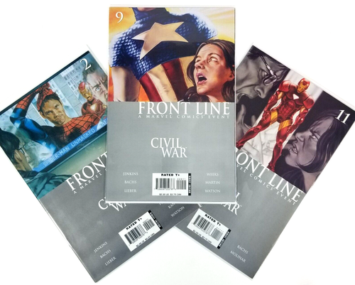 Civil War Front Line 2, 9 & 11, Marvel Comics 2006 Comic Book Lot ...