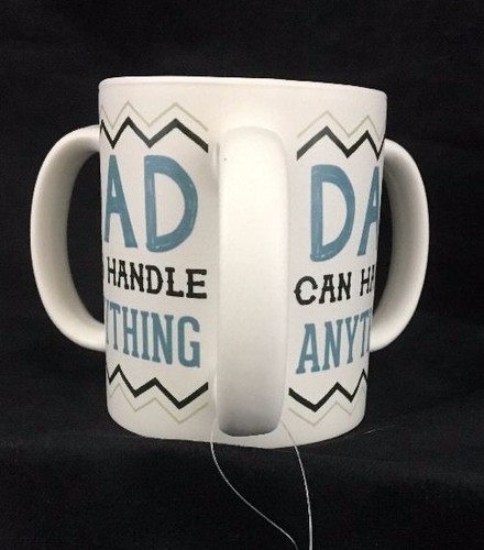 Novelty Dad Mug Dad Can Handle Anything 3 Handle 11Oz Fathers Day Funny Dad Gift - Picture 2 of 6