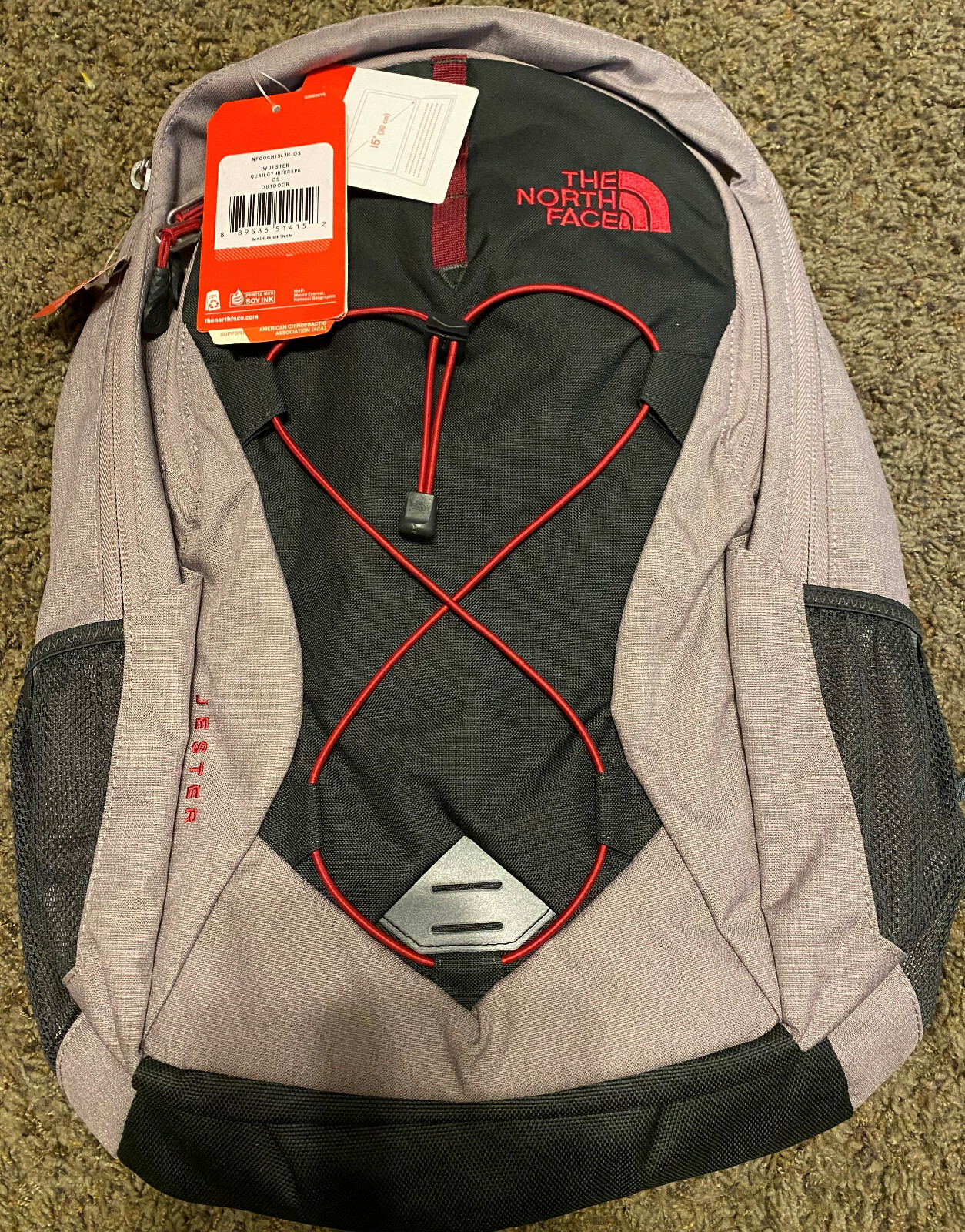The North Face Jester Womens Backpack Quail Grey Pink For Sale Online Ebay