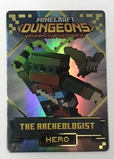 Minecraft Dungeons Arcade Series 4 (#142 Hero: The Archeologist) FOIL Card