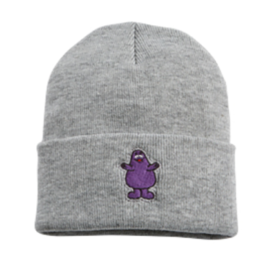 McDonald's Grimace Gray Knit Beanie Hat Cap - NEW | eBay