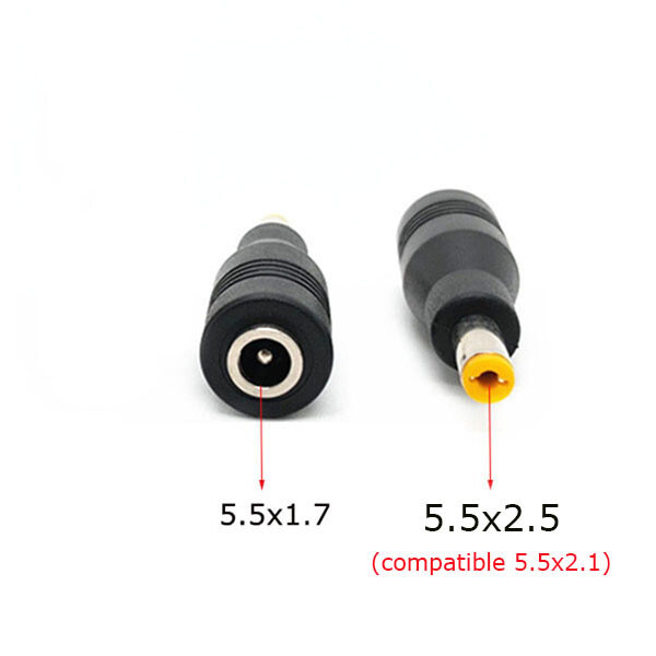 Figthing 7.5キロ✖️2 5.5 x 1.7 mm Female Jack to 5.5 x 2.5 2.1mm Male Plug DC Power