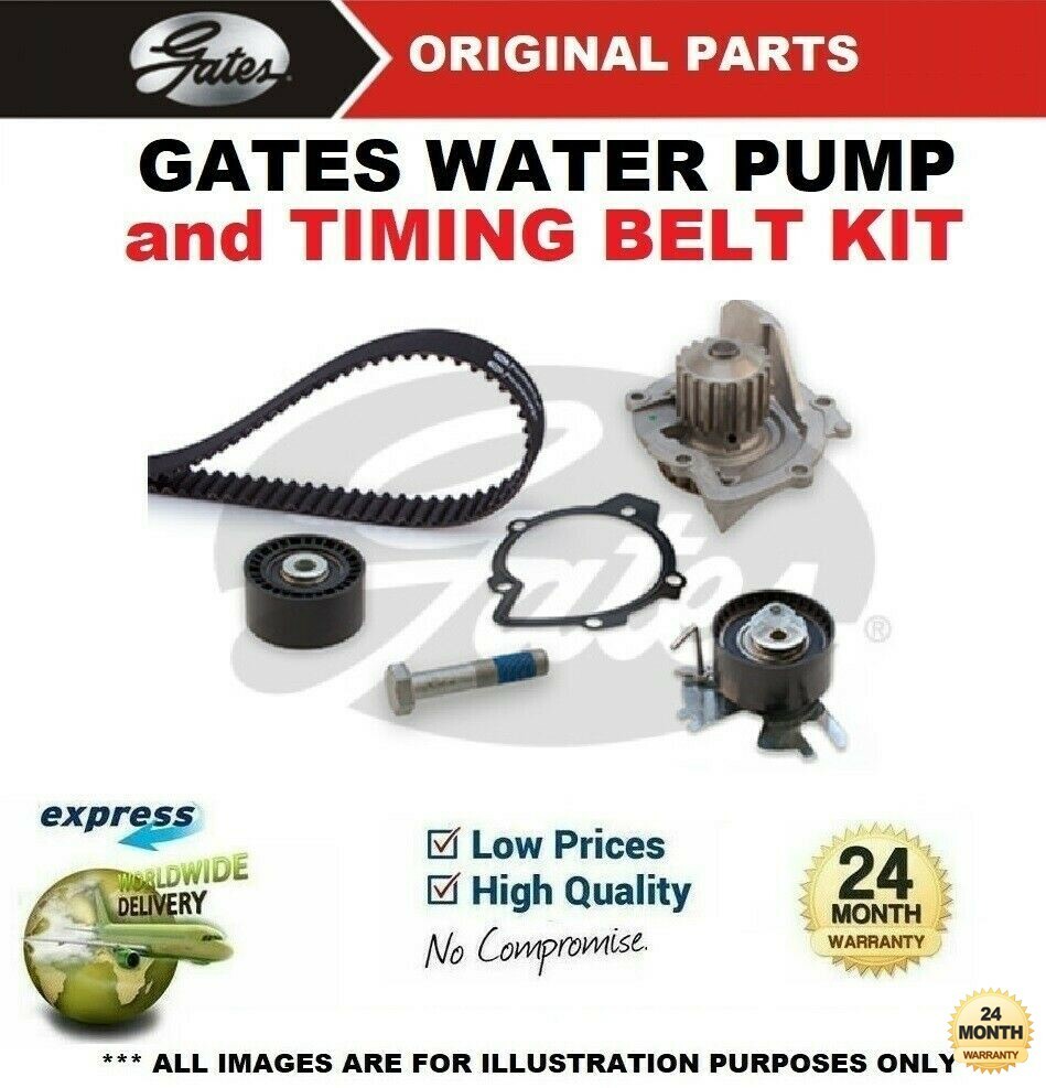 GATES WATER PUMP & TIMING BELT KIT for FORD C-MAX II 2.0TDCi 2010->