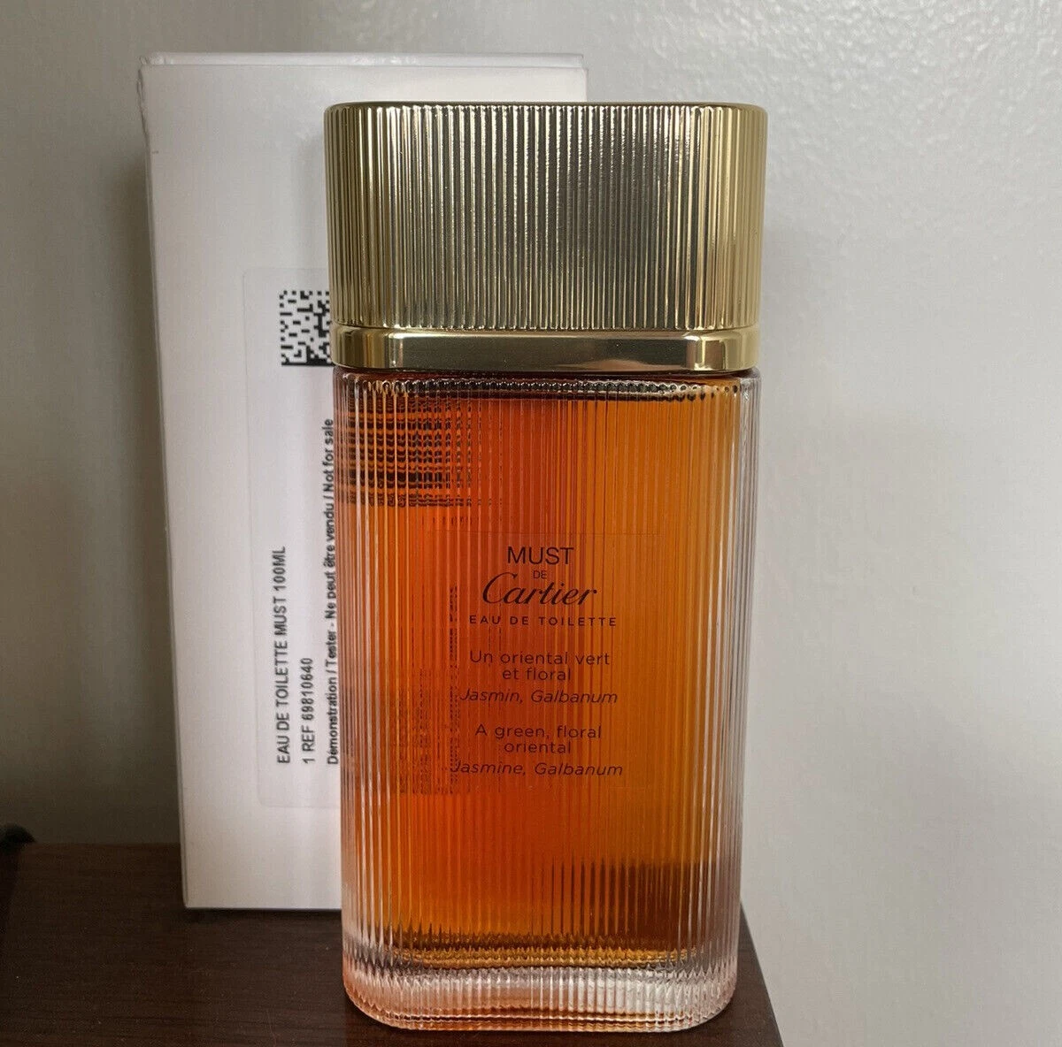 Must de Cartier Eau de Toilette Spray 3.3 oz 100 ml Tester