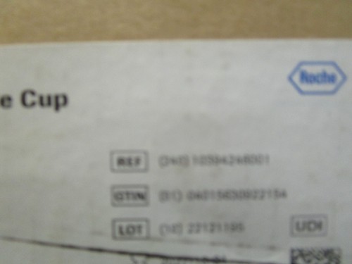 NEW! Qty (5000) Roche Cobas Clear Sample Cups 1039424600 - 10/31/2027 - One Case - Picture 8 of 8