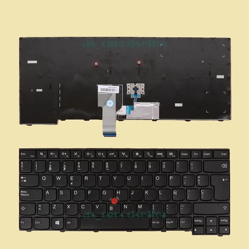 New for Lenovo Thinkpad E470 E470c E475 Keyboard Spanish Teclado 01AX010 Black