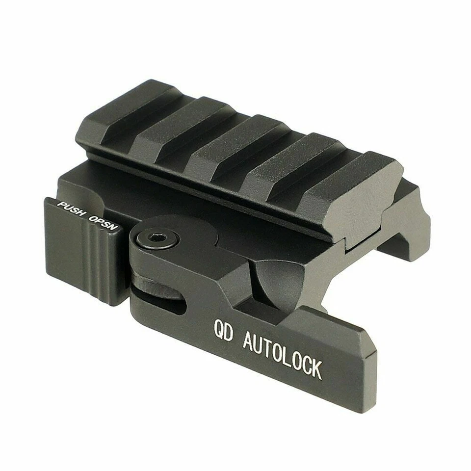 QD Autolock Quick Release Red Dot Riser Adapter 20mm Picatinny Rail 3 Styles - Image 4 of 4