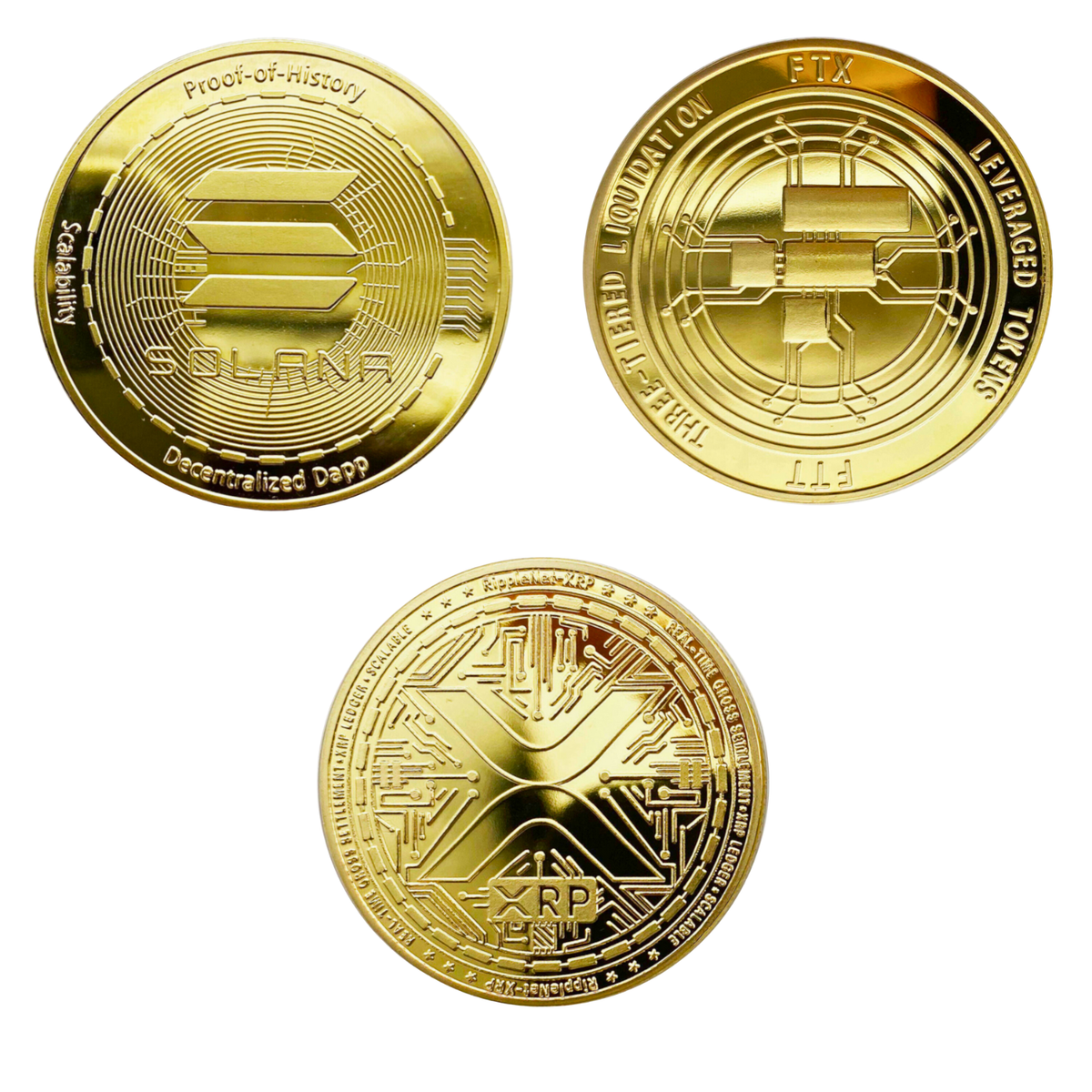 Solana | SOL & FTX | FTT & Ripple | XRP Physical Crypto Coins Novelty  Souvenir | eBay