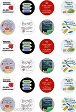 24x PRECUT THANK YOU TEACHING ASSISTANT RICE/WAFER PAPER CUP CAKE TOPPERS