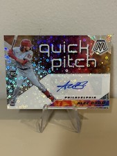 2021 Panini Mosaic RC Autograph Prizm Quick Pitch Alec Bohm #QPA-AB Phillies