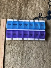 14 Grids Weekly 7 days Pill Case Medicine Box Drug Storage Dispenser Splitter 