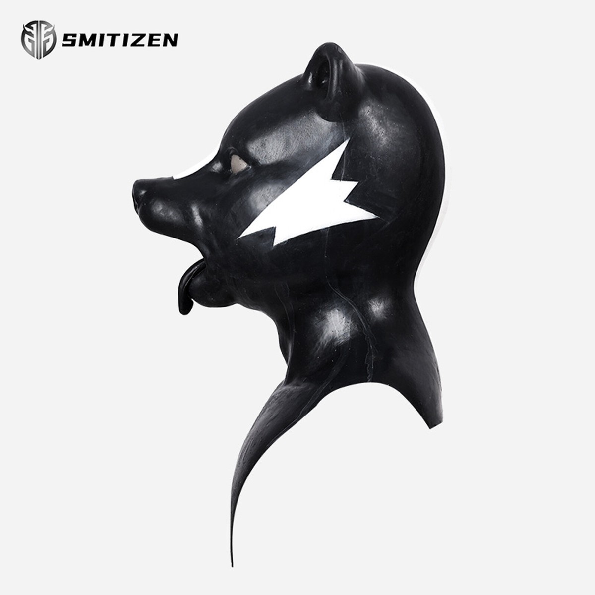 Smitizen スカンクマスク　ケモノ　シリコン Smitizen Silicone Skunk Mask Simulation Animal Full Hood for