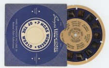 Yosemite National Park California 1939 Blue Ring Circle View-Master Reel 132