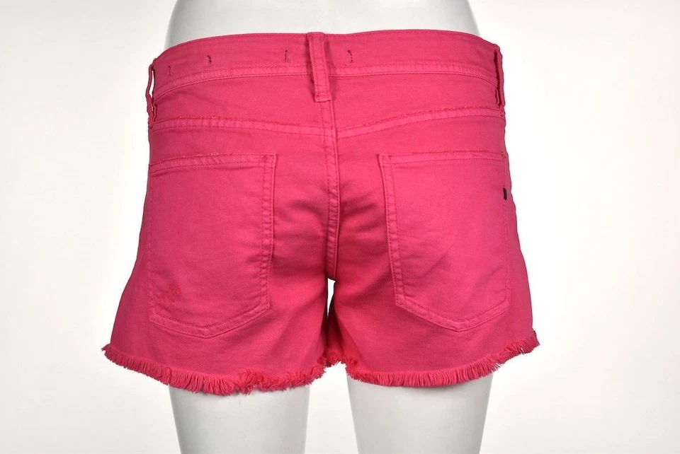 Pantalones Cortos Genetic Denim Mujer Talla 27 Rosa Color Denim Algodón Informal Foto 3 de 4