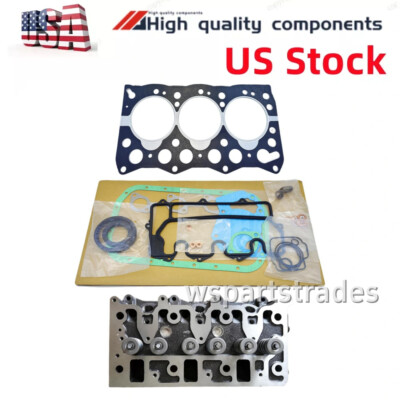 Complete Cylinder Head Valves & Full Gasket Set for Isuzu 3LD1 Engine 8971634013