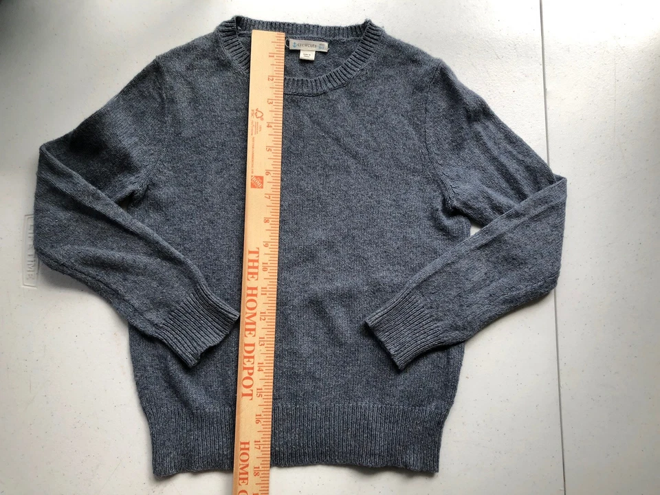 Suéter J Crew Cuts Mezcla Lana Algodón 6/7 Azul Gris Niños Niños Náutico Americana Foto 4 de 4