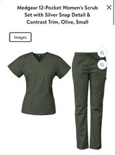 womens scrub set size small