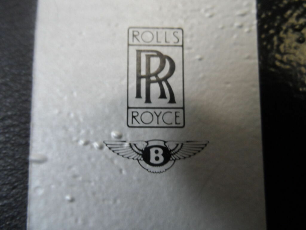 Rolls Royce 1981  LEFT DRIVER SIDE BLACK LEATHER SUN VISOR W/ MIRROR 1981-1990