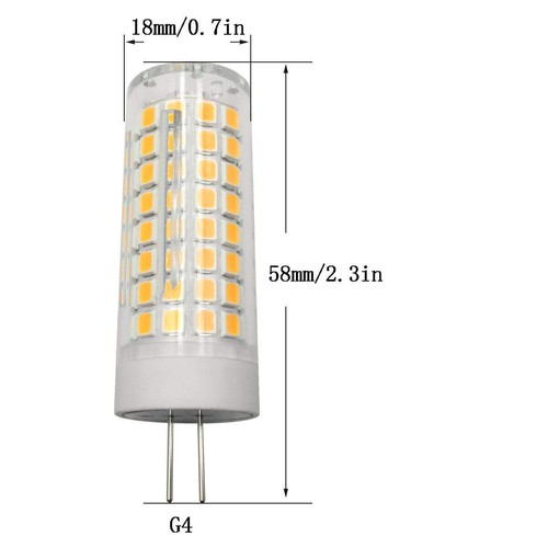 G4 GU4.0 LED 7W Bulb 102-2835 SMD Lamp 110V 220V Ceramics Light White/Warm White - Picture 2 of 7