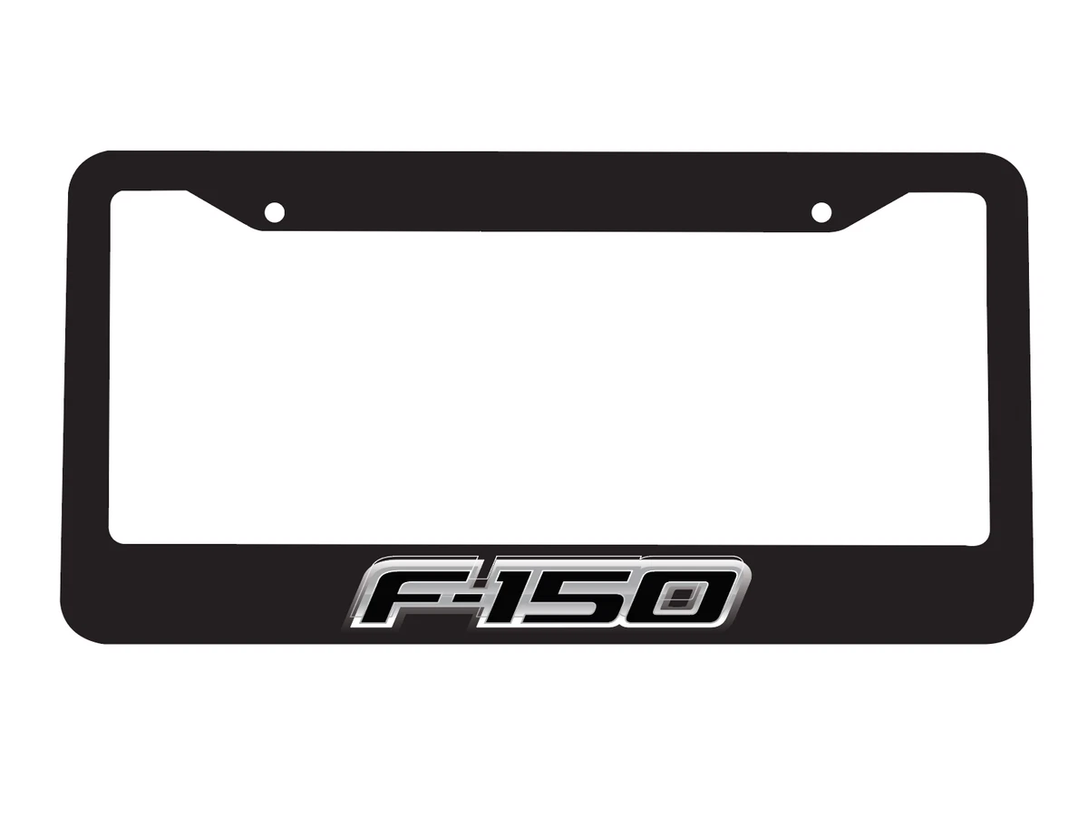 Marco De Matrícula Negro Resistente Para Ford F150 – Grabado Láser Premium, Acero Inoxidable