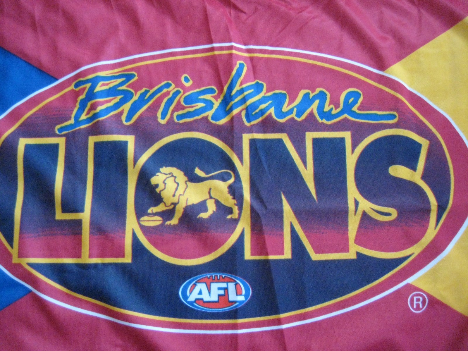 AFL BRISBANE LIONS Flag Large waver style 85cm x 60cm Official product